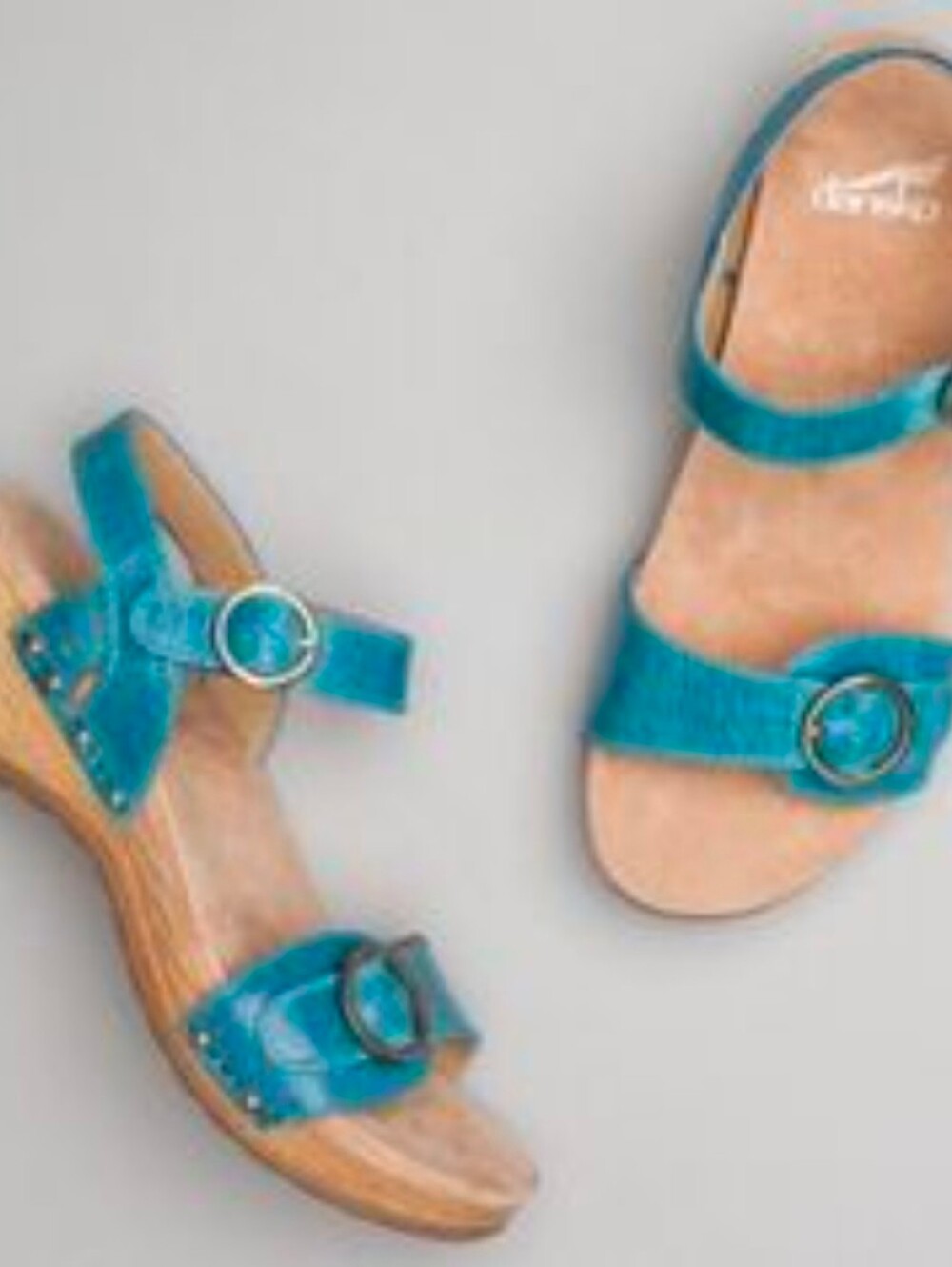 Dansko Teal Tricia Buckle Strap Women's Sandals Size 41